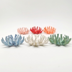 Ceramic Coral Air Plant Holder with Six Colors Assorted